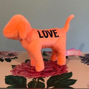 Neon orange Pink dog!